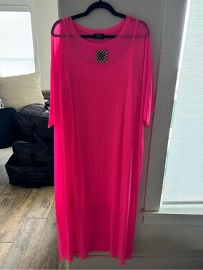 Dressed in LALA Neon Hot Pink Maxi Dress